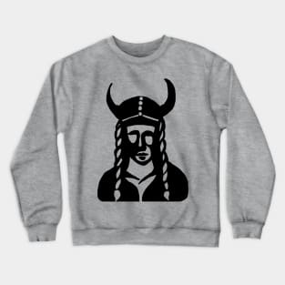 Viking Warrior Woman Crewneck Sweatshirt